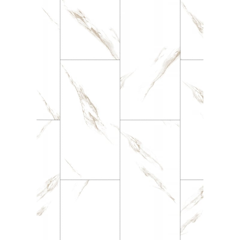 Mexen River White  vinylové panely 610 x 305 mm LVT Dryback 2,5 mm, PVC podklad, 4 V-drážka, Jazz White