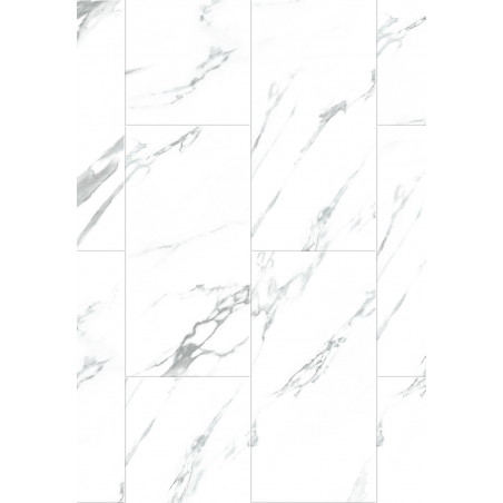 Mexen Glacier White vinylové panely 610 x 305 mm LVT Dryback 2,5 mm, podklad, 4 V-Drážka, Jazz White