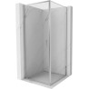 Mexen Exo-B sprchová kabína s otočnými dverami 70 x 70 cm, transparentná, chróm - 817-070-070-01-00