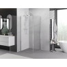 Mexen Exo-B sprchovací kút s otočnými dverami 80 x 80 cm, transparentný, chróm - 817-080-080-01-00