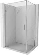 Mexen Exo-B sprchový kút s otváracími dverami 95 x 70 cm, transparentný, chróm - 817-095-070-01-00