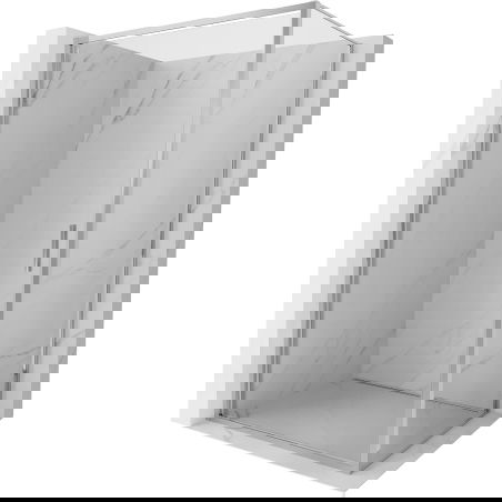 Mexen Exo sprchový kút výklopný 100 x 70 cm, transparentný, chróm - 817-100-070-01-00