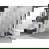 Mexen Exo sprchový kút výklopný 100 x 70 cm, transparentný, chróm - 817-100-070-01-00