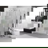 Mexen Exo sprchový kút výklopný 100 x 70 cm, transparentný, chróm - 817-100-070-01-00
