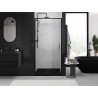 Mexen Exo-S posuvné sprchové dvere 105 cm, transparentné, čierne - 8151-105-000-70-00