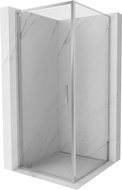 Mexen Exo sprchový kút otvárací 85 x 85 cm, priehľadný, chróm - 817-085-085-01-00