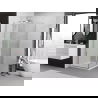 Mexen Exo sprchový kút otvárací 85 x 85 cm, priehľadný, chróm - 817-085-085-01-00