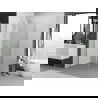 Mexen Exo sprchový kút otvárací 85 x 85 cm, priehľadný, chróm - 817-085-085-01-00