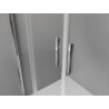 Mexen Exo sprchové dvere dvojité posuvné 140 cm, transparentné, chróm - 8152-140-000-01-00