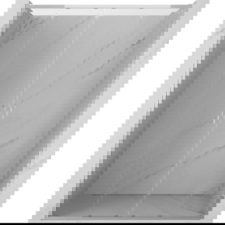 Mexen Exo dvojité posuvné sprchové dvere 160 cm, transparentné, chróm - 8152-160-000-01-00
