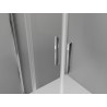 Mexen Exo-S Duo dvojité posuvné sprchové dvere 200 cm, transparentné, chróm - 8152-200-000-01-00