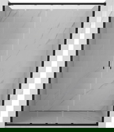 Mexen Exo dvojité posuvné sprchové dvere 130 cm, priehľadné, čierne - 8152-130-000-70-00