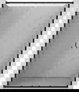 Mexen Exo sprchové dvere dvojité posuvné 160 cm, transparentné, čierne - 8152-160-000-70-00