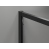 Mexen Exo-S Duo dvojité posuvné sprchové dvere 160 cm, transparentné, čierne - 8152-160-000-70-00