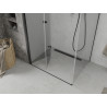 Mexen Lima skladací sprchový kút 80 x 100 cm, transparentný, čierny - 856-080-100-70-00