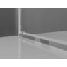Mexen Exo sprchové dvere výklopné 95 cm, transparentné, chróm - 8181-095-000-01-00