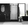 Mexen Exo-BR sprchové dvere výklopné 60 cm, transparentné, čierne - 8181-060-000-70-00