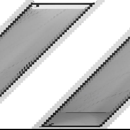 Mexen Exo sprchové dvere výklopné 70 cm, transparentné, čierne - 8181-070-000-70-00