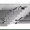 Mexen Exo sprchový kút otvárací 70 x 80 cm, transparentný, čierny - 817-070-080-70-00