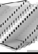 Mexen Exo sprchová kabína, otočná, 100 x 90 cm, priehľadná, čierna - 817-100-090-70-00