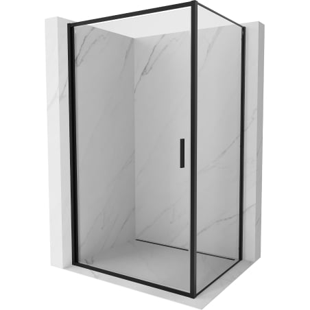 Mexen Exo sprchová kabína s otočnými dverami 90 x 95 cm, transparentná, čierna - 817-090-095-70-00