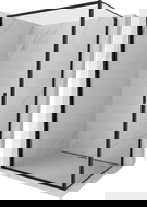 Mexen Exo sprchový kút s otváracími dverami 80 x 100 cm, priehľadný, čierny - 817-080-100-70-00