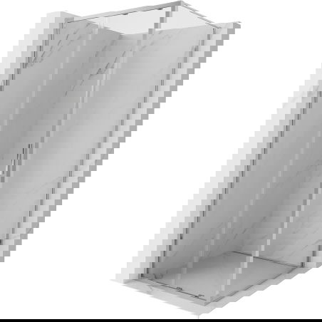 Mexen Exo sprchovací kút posuvný 90 x 90 cm, transparentný, chróm - 8151-090-090-01-00
