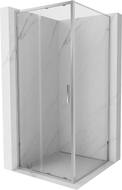 Mexen Exo-S posuvná sprchová kabína 90 x 90 cm, priehľadná, chróm - 8151-090-090-01-00