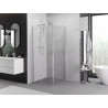 Mexen Exo-S posuvná sprchová kabína 90 x 90 cm, priehľadná, chróm - 8151-090-090-01-00
