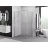 Mexen Exo sprchová kabína s otváracími dvierkami 110 x 75 cm, priehľadná, chróm - 819-110-075-01-00