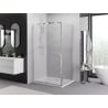 Mexen Exo sprchová kabína s otváracími dvierkami 110 x 75 cm, priehľadná, chróm - 819-110-075-01-00