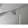Mexen Exo sprchová kabína s otváracími dvierkami 110 x 75 cm, priehľadná, chróm - 819-110-075-01-00