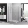 Mexen Exo-R sprchová kabína otváracia 155 x 75 cm, transparentná, chróm - 819-155-075-01-00