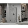 Mexen Lima skladacia sprchová kabína 100 x 120 cm, priehľadná, čierna - 856-100-120-70-00
