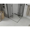 Mexen Lima Dvojitá skladacia sprchová kabína 100 x 100 cm, transparentná, čierna - 856-100-100-70-00-02
