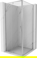 Mexen Exo sprchovacý kút so závesnými dverami 90 x 90 cm, priehľadný, chróm - 819-090-090-01-00
