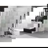 Mexen Exo sprchovacý kút so závesnými dverami 90 x 90 cm, priehľadný, chróm - 819-090-090-01-00
