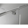 Mexen Exo-R otváracia sprchová kabína 95 x 90 cm, priehľadná, chróm - 819-095-090-01-00