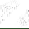 Mexen Exo sprchový kút 110 x 90 cm, priehľadný, chróm - 819-110-090-01-00