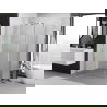 Mexen Exo sprchový kút otočný 120 x 90 cm, transparentný, chróm - 819-120-090-01-00