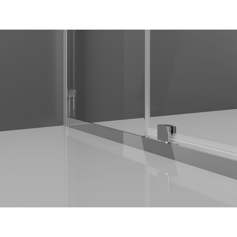 Mexen Exo výkyvná sprchová kabína 100 x 95 cm, transparentný, chróm - 819-100-095-01-00