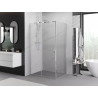 Mexen Exo-S posuvná sprchová kabína 155 x 70 cm, transparentná, chróm - 8151-155-070-01-00