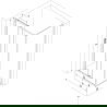 Mexen Exo sprchový kút posuvný 100 x 80 cm, transparentný, chróm - 8151-100-080-01-00