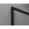 Mexen Exo sprchovací kút s otváracími dverami 120 x 70 cm, priehľadný, čierny - 819-120-070-70-00