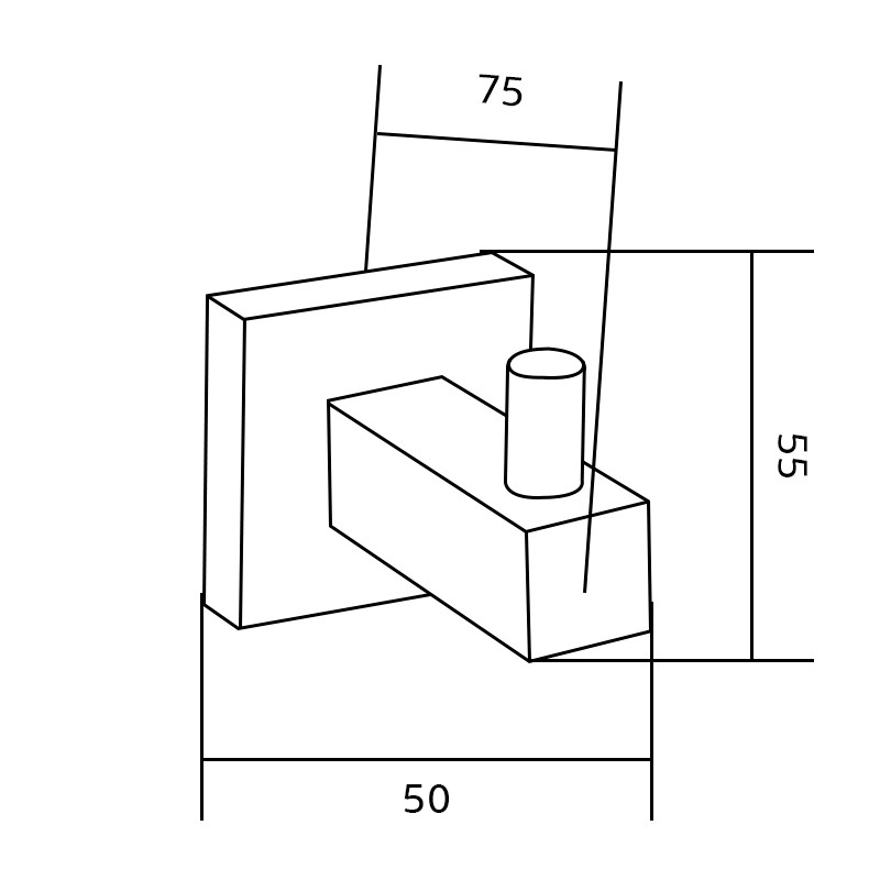 Mexen háčik na uterák, zlatý - 7020635-50