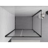 Mexen Exo-R otváracia sprchová kabína 95 x 80 cm, priehľadná, čierna - 819-095-080-70-00
