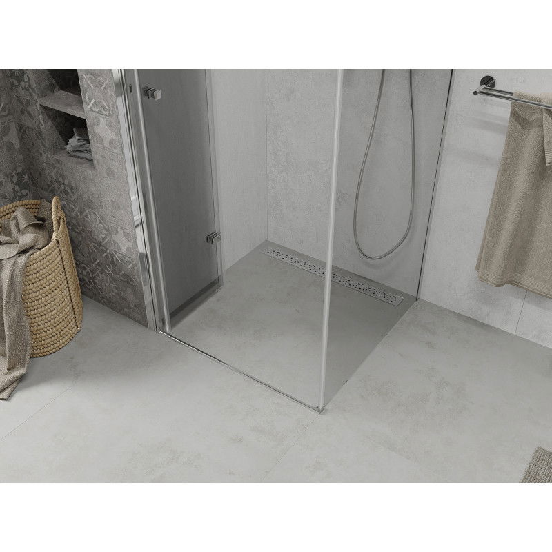 Mexen Lima skladací sprchový kút 90 x 90 cm, transparentný, chróm - 856-090-090-01-00