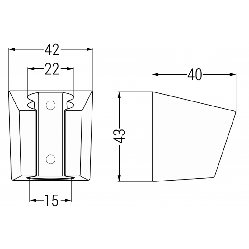 Mexen sprchový držiak, čierny - 79353-70