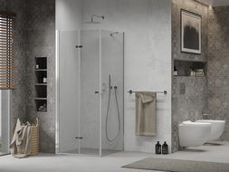 Mexen Lima skladacia sprchová kabína 110 x 110 cm, transparentná, chróm - 856-110-110-01-00