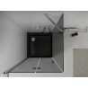 Mexen Lima skladací sprchovací kút 90 x 90 cm, grafit, chróm + vanička Flat, čierna - 856-090-090-01-40-4070